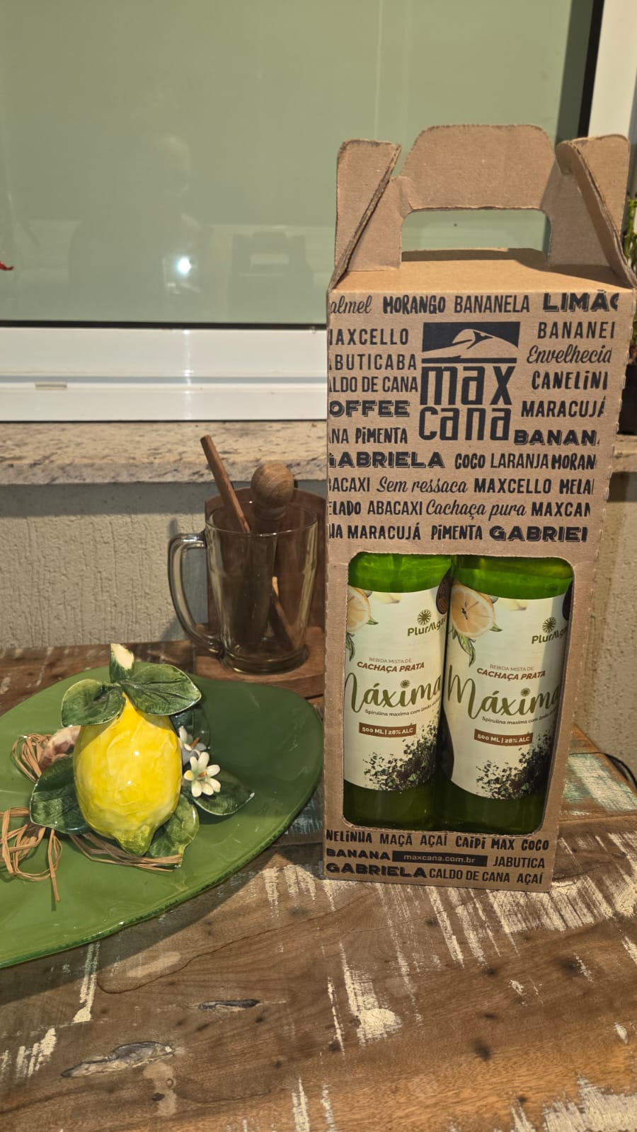 Kit verão Máxima - Dose dupla da Cachaça MÁXIMA 500ml