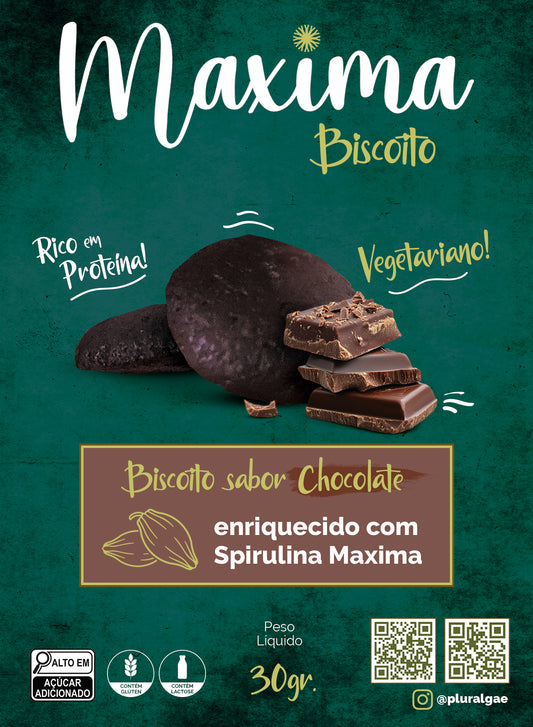 🍪 Biscoito de Chocolate com Spirulina (10% de Spirulina) - 30g