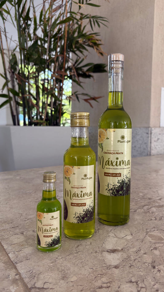 Kit 1 de cada - Cachaça MÁXIMA 1x 500ml + 1x 250ml + 1x 50ml (15% OFF)