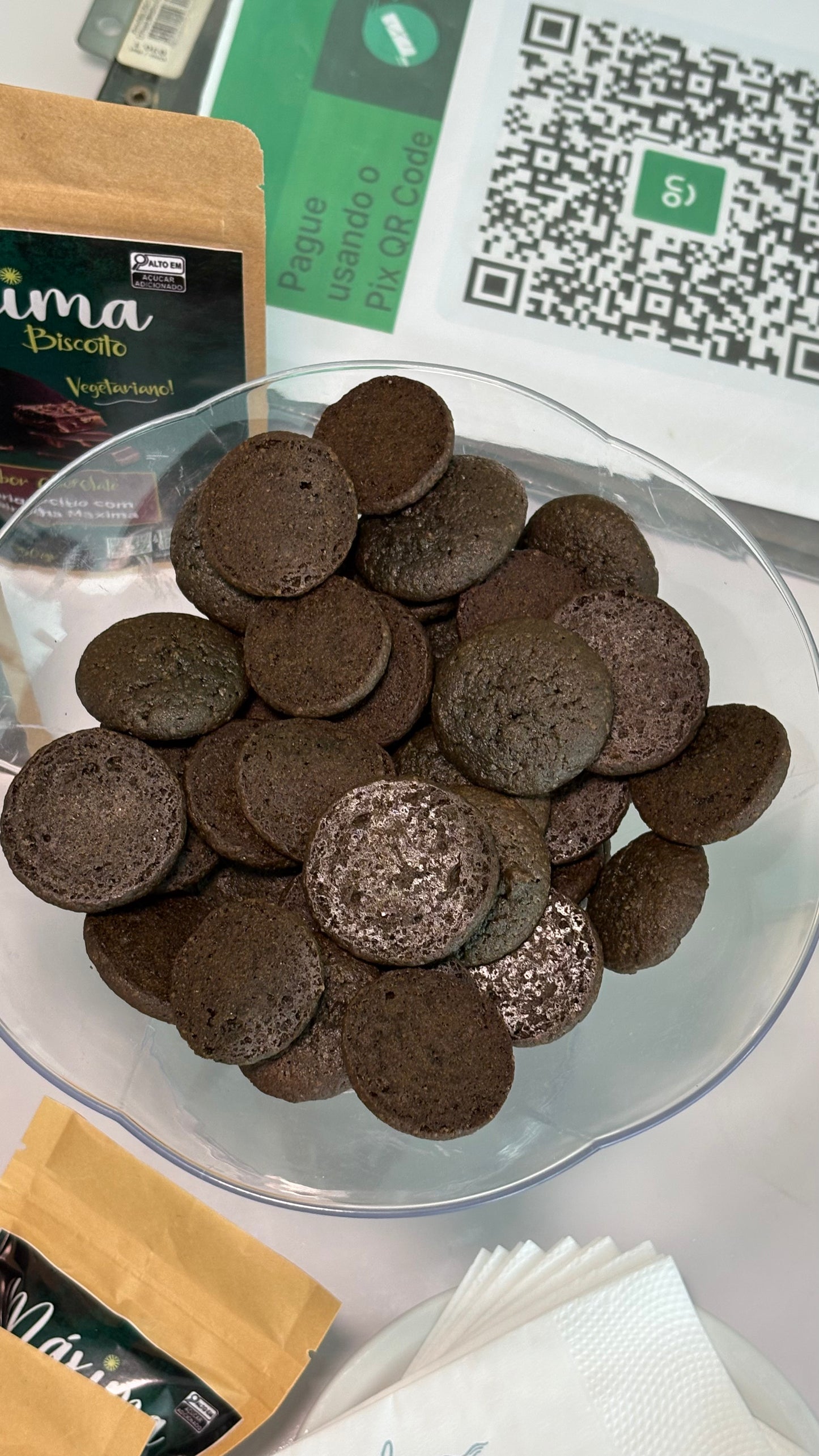 Kit com 5 Pacotes de Biscoito – Spirulina 40%